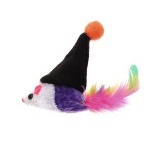Mouse Shape Cat Teaser Toys with Feather